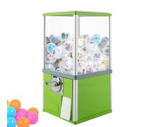 Distributeur automatique à pièce, distributeur de bonbons de comptoir avec clés, distributeur de capsules/200 boules et 100 jetons, pour magasins de jeux de détail green