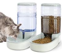Distributeur Automatique Chat & Chien 4L - Distributeur Croquettes Automatique + Distributeur d’Eau pour Animaux - Capacité 3 à 7 Jours - Gamelle Distributeur Nourriture & Eau Grande Capacité