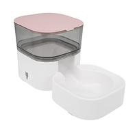 Distributeur Automatique d’Eau et de Nourriture pour Animaux, mangeoire Auto-distributrice pour Chiens de Petite et Moyenne Taille Ainsi Que pour Chats, Base antidérapante avec (Mangeoire (Rose))