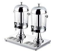 Distributeur automatique de boissons commercial 8/16/24 L avec réservoir à jus en acier inoxydable et robinet, machine à boissons en libre-service(Silver,16L)