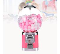 Distributeur Automatique De Boules De Chewing-gum, Distributeur De Capsules, Distributeur De Bonbons En Vrac For Comptoir, Jouets, Bonbons, Boules De 3,2 Cm, Sans Pièce De Monnaie(Pink)