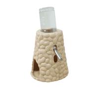 Distributeur automatique de bouteille d'eau pour animaux de compagnie, lapins, hamsters, chiens, dispositif anti-fuite, 60 ml/80 ml/125 ml, motif cacahuètes, rongeurs, bouteille en céramique
