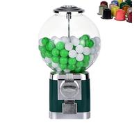 Distributeur automatique de capsules, distributeur de gros chewing-gums sans pièces, pour boules de 3,2 cm, rangement de capsules de café pour la maison et les magasins de jeux(Green)