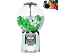 Distributeur automatique de capsules, distributeur de gros chewing-gums sans pièces, pour boules de 3,2 cm, rangement de capsules de café pour la maison et les magasins de jeux(Light green)