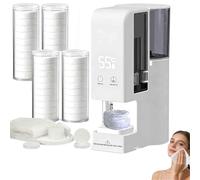 Distributeur Automatique De Chauffe-Serviettes Chaudes, avec 20 compressées jetables Douces, Distributeur Automatique, démarrage en Un clic, Chauffe 5 Secondes,A,Towel Warmer+40 Towels