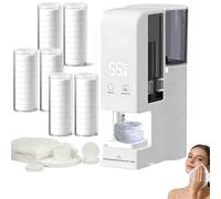 Distributeur Automatique De Chauffe-Serviettes Chaudes, avec 20 compressées jetables Douces, Distributeur Automatique, démarrage en Un clic, Chauffe 5 Secondes,A,Towel Warmer+60 Towels