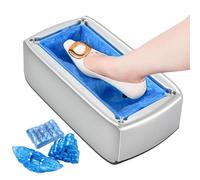 Distributeur Automatique De Couvre-chaussures Avec 100 Couvre-chaussures Jetables Machine De Couvre-chaussures Portable Pour Maison Bureau Supermarché Usine Hôpital (Argent)