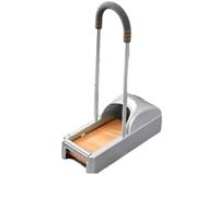 Distributeur automatique de couvre-chaussures avec films de 100 m, machine à film étirable, protections de pieds portables, tapis, maison, usine, laboratoire(Silver B)