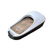 Distributeur automatique de couvre-chaussures avec films de 600 m, machine à film étirable, protections de pieds portables, tapis, maison, usine, laboratoire(White A)