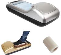 Distributeur Automatique de Couvre-Chaussures, Machine à Surchaussures imperméables,Couvre-Chaussures en Plastique jetable pour la Maison, Le Bureau, l'usine,N (Color:Argente)