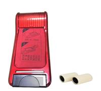 Distributeur automatique de couvre-chaussures, machine portable pour film pour chaussures + 2 rouleaux de membrane pour chaussures, distributeur de surchaussures jetables(RedD)