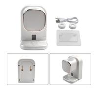 Distributeur automatique de dentifrice avec support mural pour brosses à dents - Boîtier en plastique ABS / PS / PC - 12,5 x 8,5 x 8 cm - Rechargeable par USB - Pour adultes et enfants - Noir