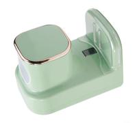 Distributeur automatique de dentifrice électrique, support mural rechargeable par USB, multi-vitesses, réglable pour adultes et enfants, organiseur de salle de bain sans perçage (vert)