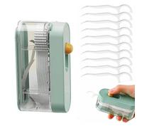 Distributeur automatique de fil dentaire portable, conteneur de voyage rechargeable et support de fil dentaire, étui de rangement pour sac à main, voyage et soins bucco-dentaires en déplacement