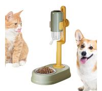 Distributeur automatique de gamelle pour chien - Réservoir d'eau anti-goutte, alimentation facile à nettoyer | Unité de distribution de nourriture compacte, petite gamelle d'hydratation pour animaux
