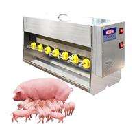 Distributeur Automatique de Lait Pour Porcelets,Machine D'Alimentation Automatique pour Porcelets,Conception de Sucette Double Face,pour Plusieurs Porcelets Mangeant en MêMe Temps(Size:Avec voix)