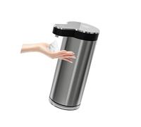 Distributeur automatique de mousse liquide avec capacité de 350 ml et construction en acier inoxydable pour une utilisation domestique et professionnelle Distributeur de savon à piles