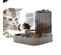 Distributeur Automatique de Nourriture - Grand Réservoir Croquettes et Eau | Fournitures d'alimentation par Gravité pour Chiot et | Station pour Chiens et Chats Appartement