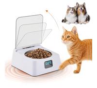 Distributeur automatique de nourriture humide pour chat avec gamelle de 350 ml - Distributeur automatique de nourriture pour chats et chiens de petite taille - Pour poils courts, Maine Coon, Ragdoll