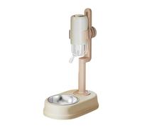 Distributeur Automatique de Nourriture pour animau Distributeur Automatique Vertical de Nourriture for Chats et Chiens (sans écoulement Goutte à Goutte) | Suspension Polyvalente(Beige)