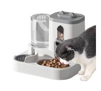 Distributeur Automatique De Nourriture pour Animaux,Accessoire Animal Antifuite Eau Friandise,Distributeur Automatique Et Abreuvoir pour Chat - pour Chaton Chiot Animal Petit Moyen Maison Appartement