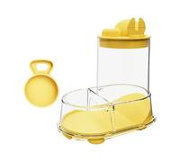 Distributeur automatique de nourriture pour animaux de compagnie avec fenêtre claire Miroir alimentaire visible Surveillance Nourriture pour petits animaux Récipient transparent pour animaux