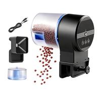 Distributeur Automatique de Nourriture pour Aquarium Rechargeable Avec 3 | Mangeoire Pour Tortues Et Poissons Combattants pour Bassin Eau Douce Salée Betta Tortue Crevette Koï