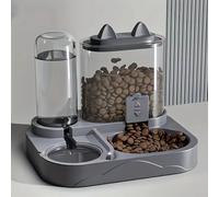 Distributeur automatique de nourriture pour chat 2-en-1 grande capacité, conception de séparation eau et nourriture sèche/humide, sans batterie - Pour chats et petits chiens 1 Pcs Green