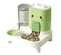 Distributeur automatique de nourriture pour chat - 25 x 22 x 25 cm - Grand système de gravité - Station d'alimentation PPPET - Distributeur de nourriture et d'eau 2 en 1 avec pièces amovibles