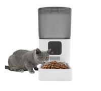Distributeur automatique de nourriture pour chat - 6 l - Avec minuterie - 1 à 12 repas - Pour animaux de compagnie de petite à moyenne taille - Application et modes de contrôle tactile