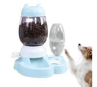 Distributeur automatique de nourriture pour chat et chien - Distributeur d'eau à alimentation lente - Fournitures PET - Jouet interactif de type poussoir - Grande capacité pour les petites et moyennes