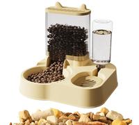 Distributeur Automatique de Nourriture pour Chat, Gamelle Distributeur d'eau | de Rangement for croquettes Chien, Automatique friandises for Chats, Grande capacité for Chiens(Yellow)