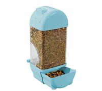 Distributeur Automatique de Nourriture pour Chat, Mangeoire Automatique for Oiseaux, Transparente en Forme de Maison, for perruches, Grande capacité, Anti-déversement(Blue)