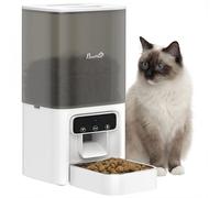 Distributeur automatique de nourriture pour chat PawHut avec bol en acier inoxydable, distributeur de nourriture pour chat WiFi de 4,5 L avec minuterie pouvant contenir jusqu'à 10 repas, enregistreur