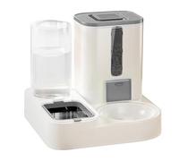 Distributeur Automatique de Nourriture pour Chats, Distributeur d'eau for Chiens et Chats, Distributeur Automatique de Grande capacité, réutilisable for(Gray)
