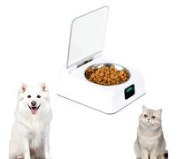 Distributeur Automatique de Nourriture pour Chats et Chiens - Capteur Infrarouge Intelligent pour Alimentation Sèche/Humide (350ml) avec Bol en Acier Inoxydable - Pratique pour Petits/Moyens Animaux