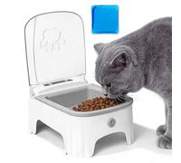 Distributeur Automatique De Nourriture pour Chats: Mangeoires Automatiques pour Animal De Compagnie avec Minuterie Et Poche De Glace, Distributeur Croquettes Chat pour Petits Moyens Animaux
