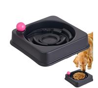 Distributeur automatique de nourriture pour chien pour une alimentation lente, accessoire d'alimentation antidérapant anti-gulping, gamelle lente pour jeunes chiens et chats | Pour la maison, le