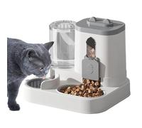 Distributeur automatique de nourriture pour chiens | 2 en 1 distributeur d'eau et de nourriture pour chats - Grand volume pour chiens et chats à l'intérieur