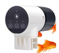 Distributeur automatique de nourriture pour poissons - Petit réservoir avec minuterie - Grande capacité - Distributeur de nourriture pour poudres, granulés