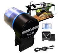Distributeur Automatique De Nourriture Pour Poissons,Rechargeable Avec 3 Modes Et Minuteur - Distributeur de Granulés pour Poissons Tortues et Bettas - pour Bassin Eau Douce Salée Betta Tortue Crevett