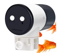 Distributeur automatique de nourriture pour poissons : réservoir d'alimentation de précision à 3 vitesses, distributeur de réservoir d'aliments de 15 x 11 x 11 cm, chargeur automatique, chargeur de