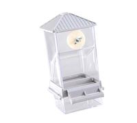 Distributeur automatique de nourriture transparent pour petits oiseaux avec grande capacité Accessoires pour cage à oiseaux