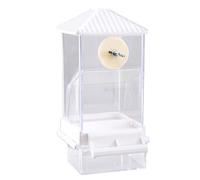 Distributeur automatique de nourriture transparent pour petits oiseaux avec grande capacité Accessoires pour cage à oiseaux