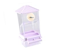 Distributeur automatique de nourriture transparent pour petits oiseaux avec grande capacité Accessoires pour cage à oiseaux