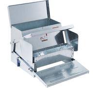 Distributeur automatique de nourriture VEVOR capacité 11kg Distributeur automatique de nourriture pour poules en acier galvanisé Distributeur automatique de nourriture pour volailles avec fermeture ma