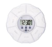 Distributeur Automatique de Pilules Intelligent, Boîte à Pilules de Voyage avec Minuterie et Éclairage LED, Mémoire Vocale 7 Compartiments pour Soins aux Seniors, Voyage, Hôpitaux et EHPAD