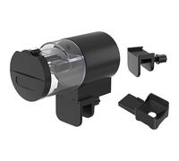 Distributeur automatique de poissons pour aquarium, distributeur automatique intelligent en plastique noir, minuterie de précision à 7 vitesses, capacité de 100 ml, port d'alimentation scellé, 11,9 x