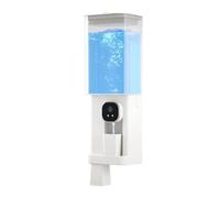 Distributeur automatique de rince-bouche - Distributeur mural intelligent de 700 ml avec 2 tasses magnétiques pour salle de bain, capteur sans contact, solution hygiénique et pratique pour soins