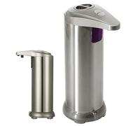 Distributeur automatique de savon - Bouteille de mousse sans contact - 250 ml - Alimentation par batterie - Lotion liquide - Avec réglage de sortie réglable - Porte-pompe rechargeable pour Badezi